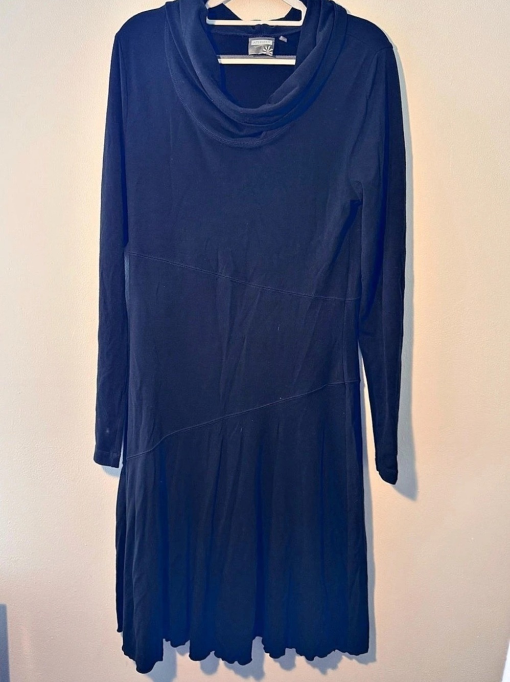 Athleta Cowl Dress Black Medium